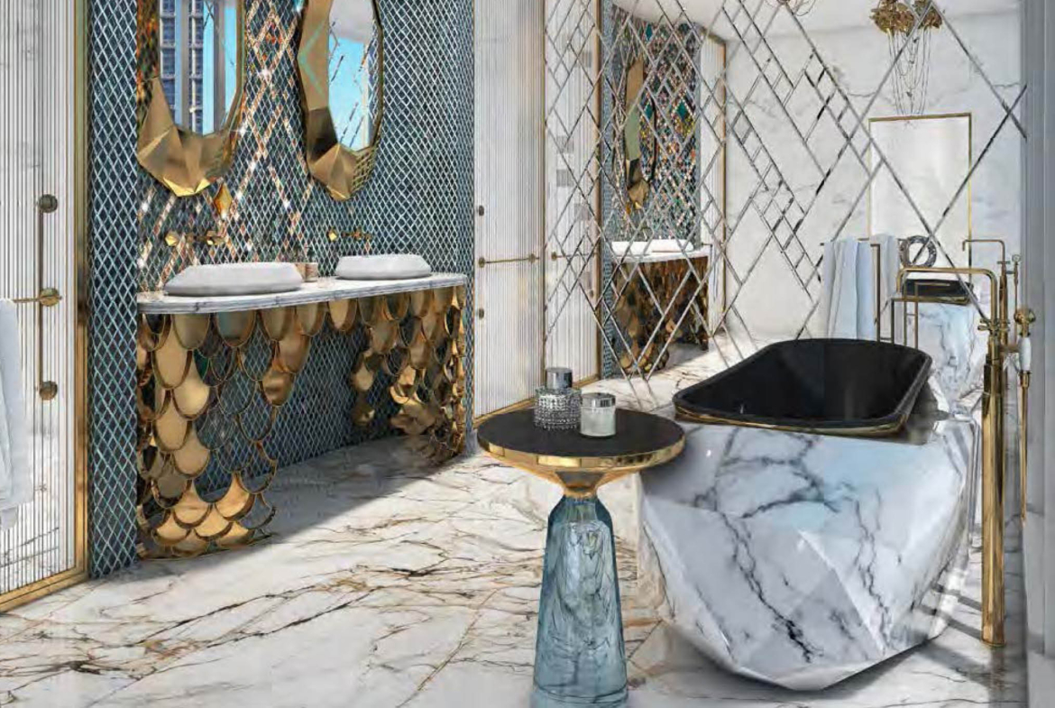 Interior of Properties in Chic Tower by De Grisogono